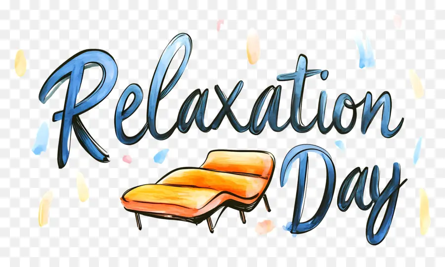 Relaxamento Dia，Logo Design PNG