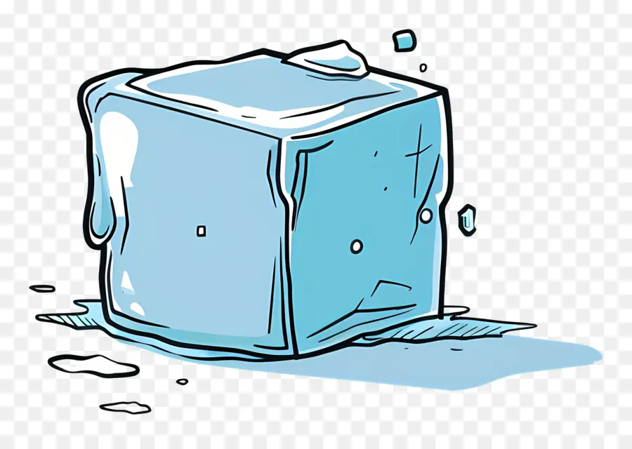 Cubo De Gelo，Frio PNG