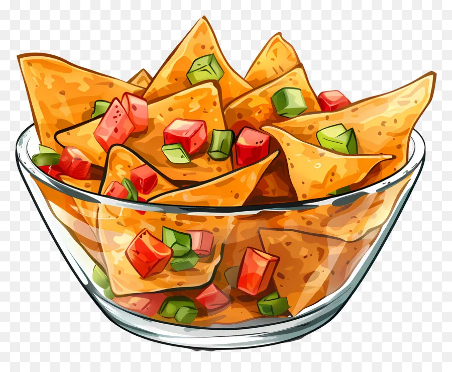 Tigela De Nachos，Nachos PNG