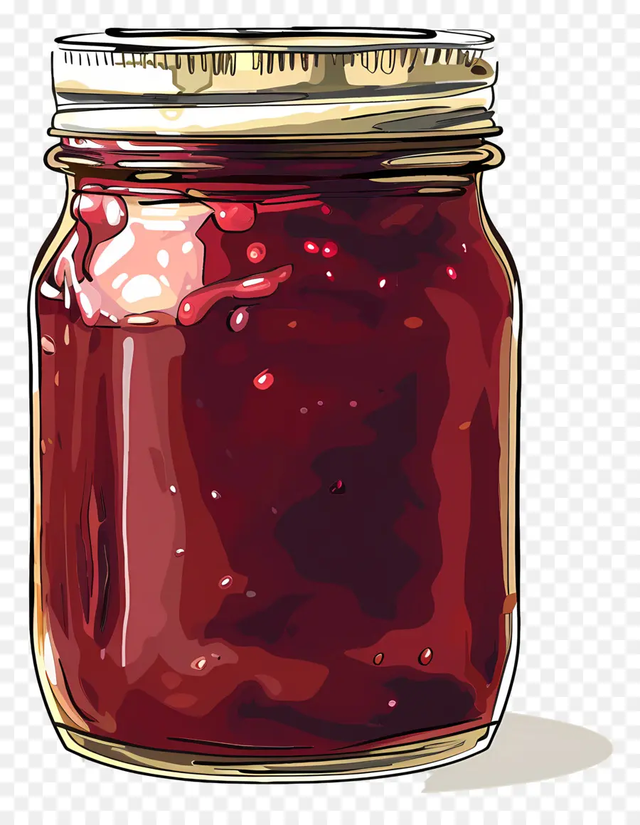 Jarra De Geléia，Frasco Vermelho PNG