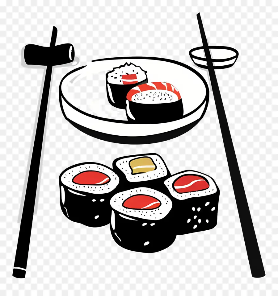 Sushi，Culinária Japonesa PNG