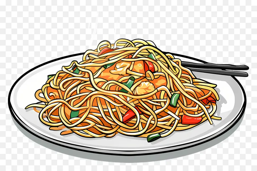 Chow Mein，Fried Noodles PNG