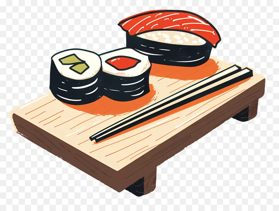 Sushi，Prato De Sushi PNG