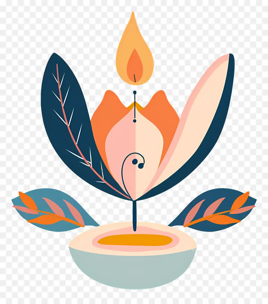 Diya，Flor De Lótus PNG