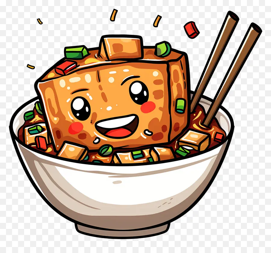 Tofu De Mapo，Personagem De Desenho Animado PNG