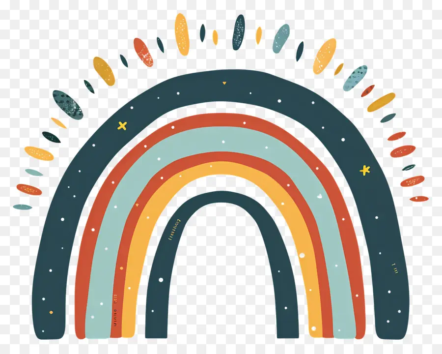 Arco íris，Arco íris Colorido PNG