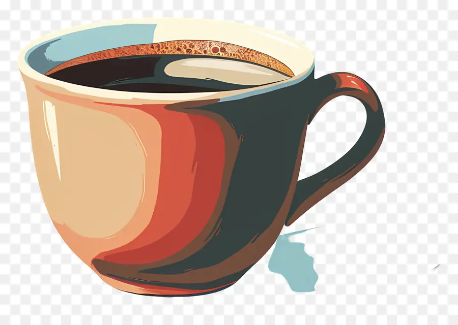 Xícara De Café，Xícara E Pires Coloridos PNG