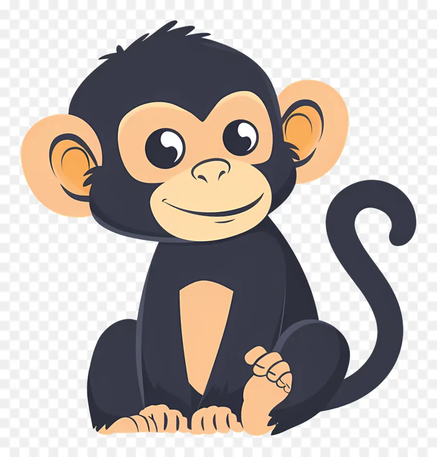 Macaco De Desenho Animado，Macaco Fofo PNG