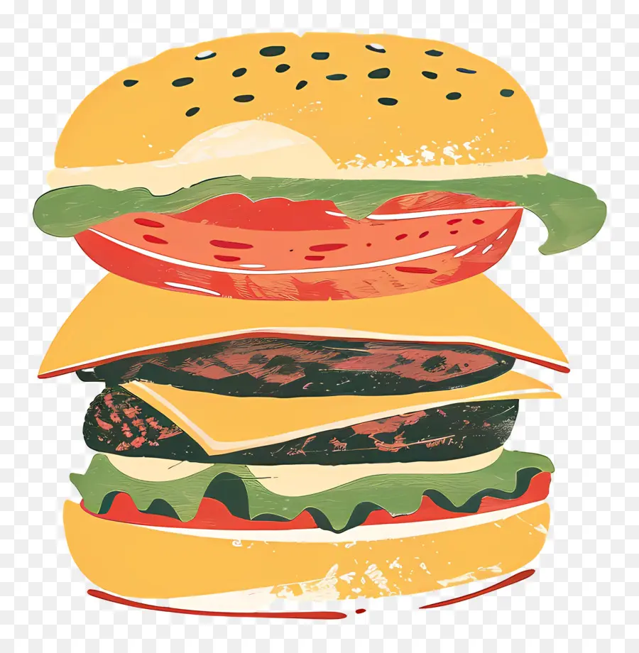 Hamburger，Alface PNG