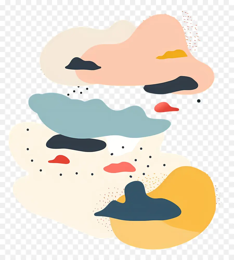 Nuvens，Colorido PNG