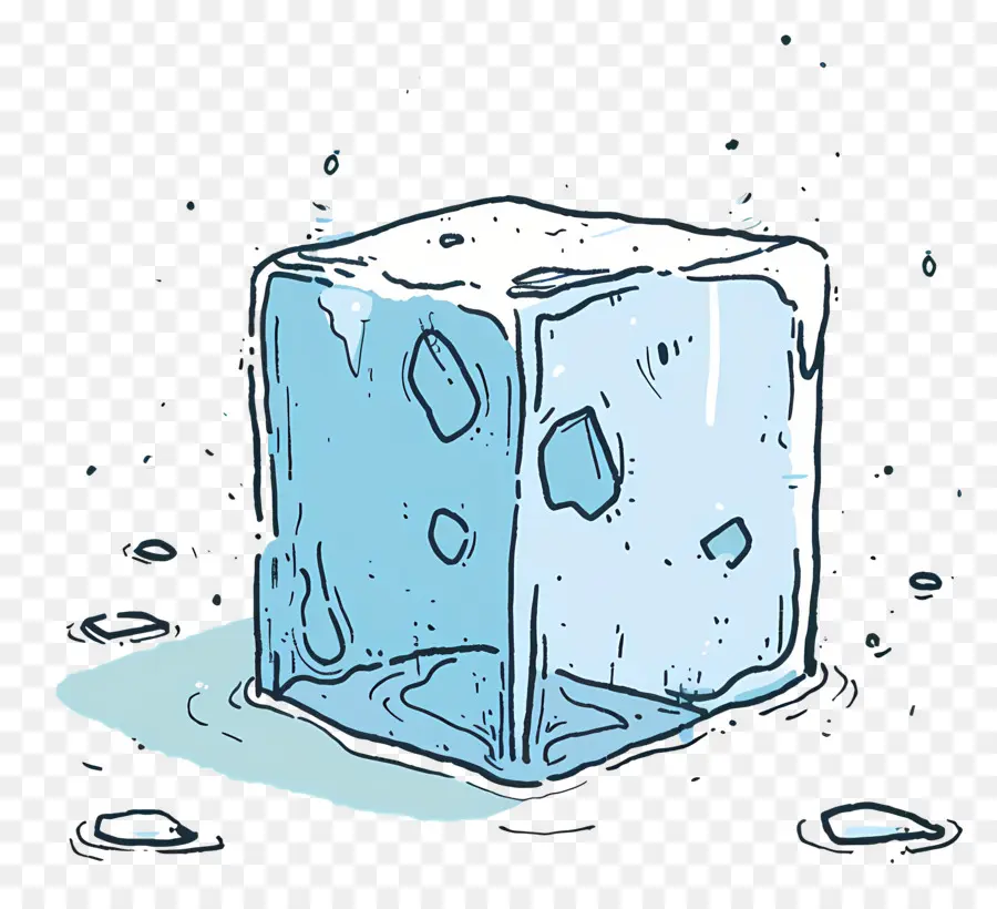 Cubo De Gelo，Frio PNG