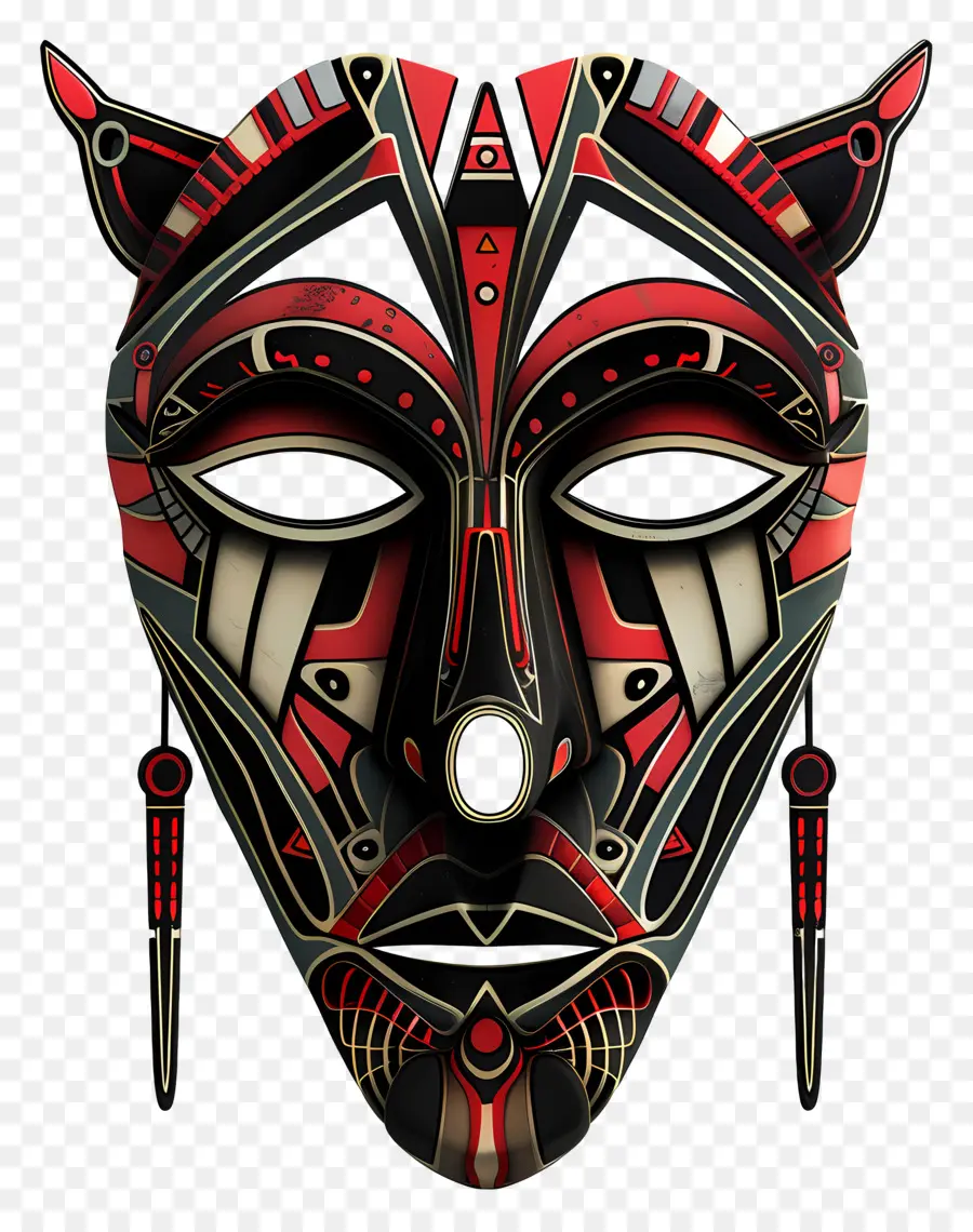 Máscara Tribal，Máscara De Animal PNG