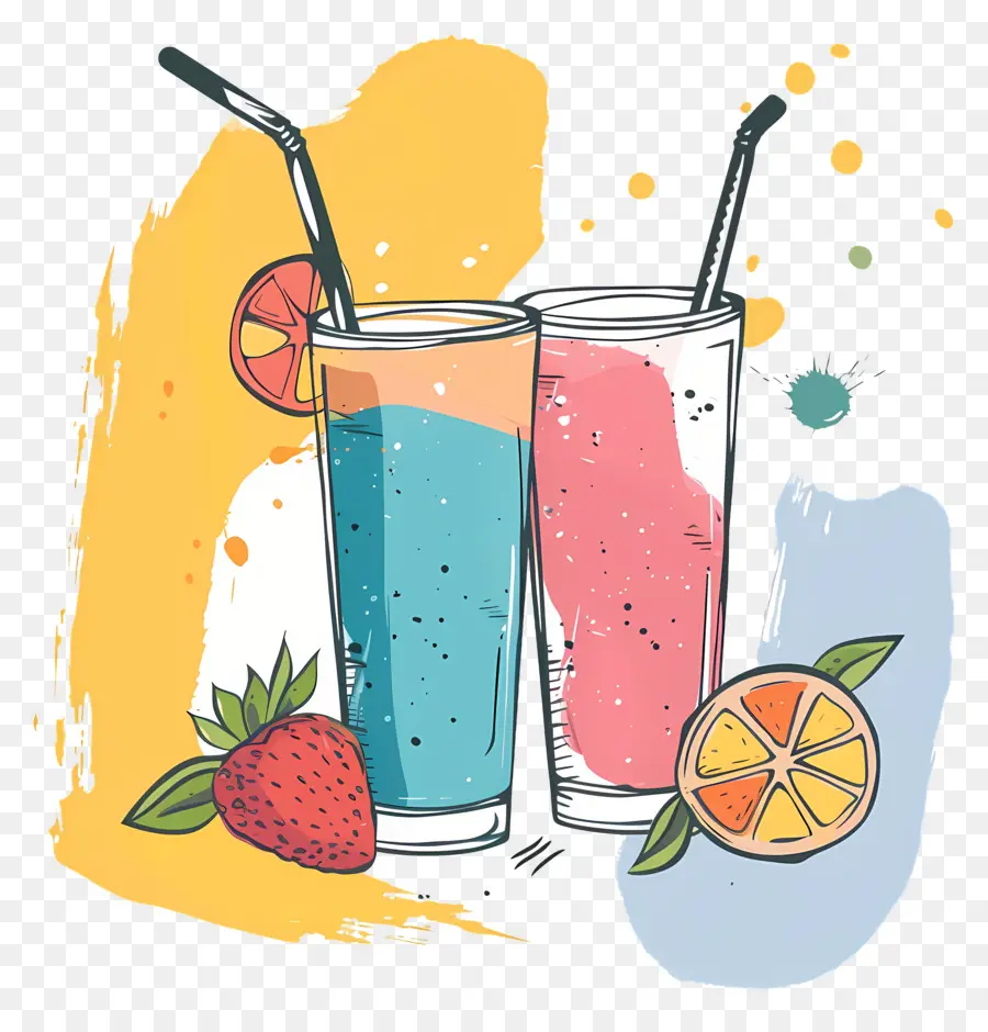 Smoothies，Fruits PNG