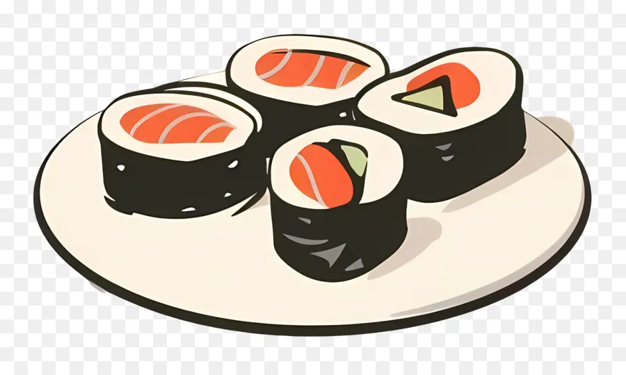 Comida Japonesa，Rolinhos De Sushi PNG