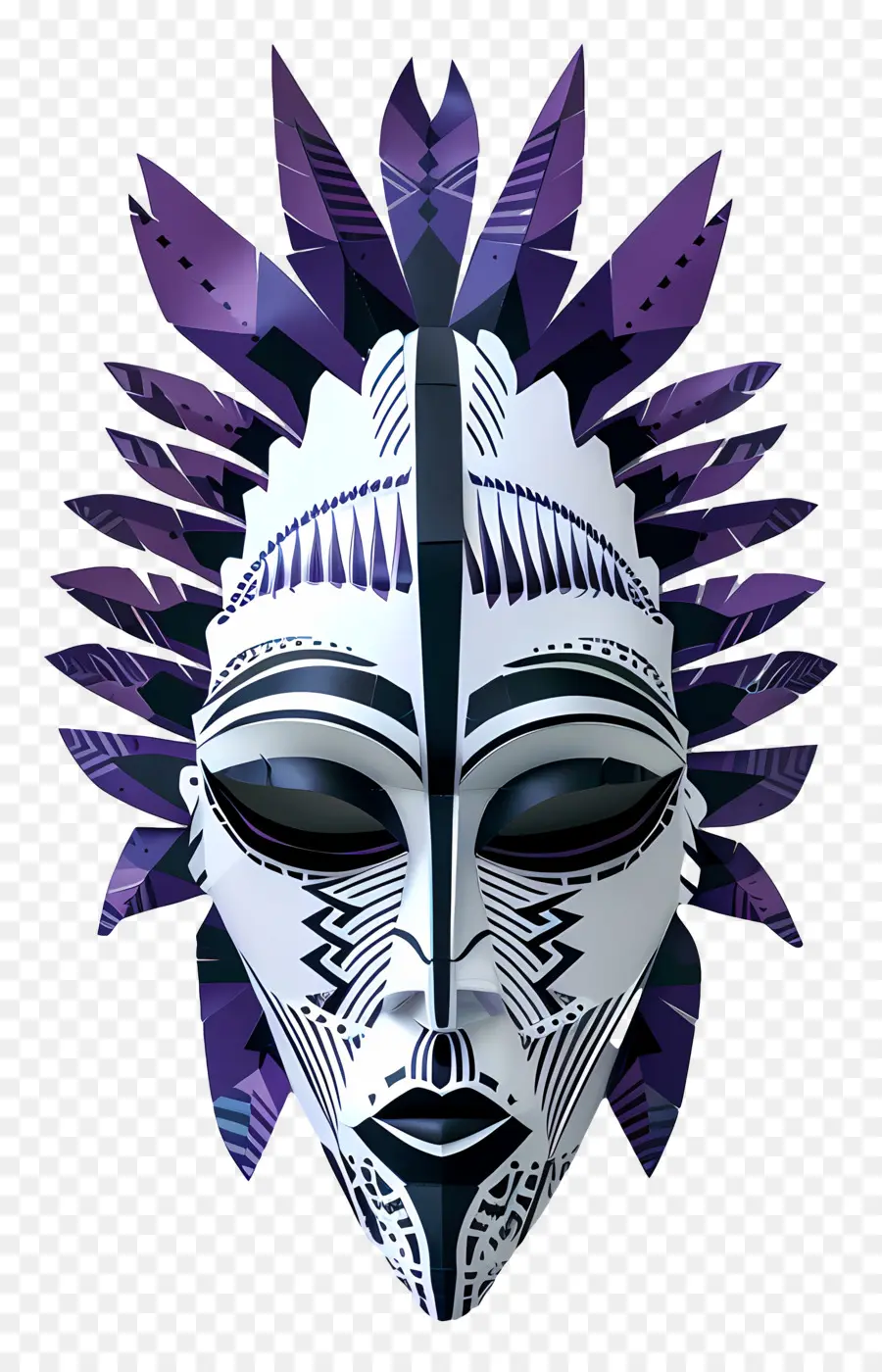 Máscara Tribal，Máscara PNG