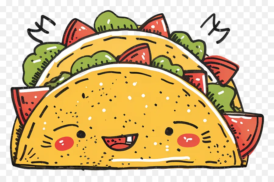 Tacos，Tacos Sorridentes PNG