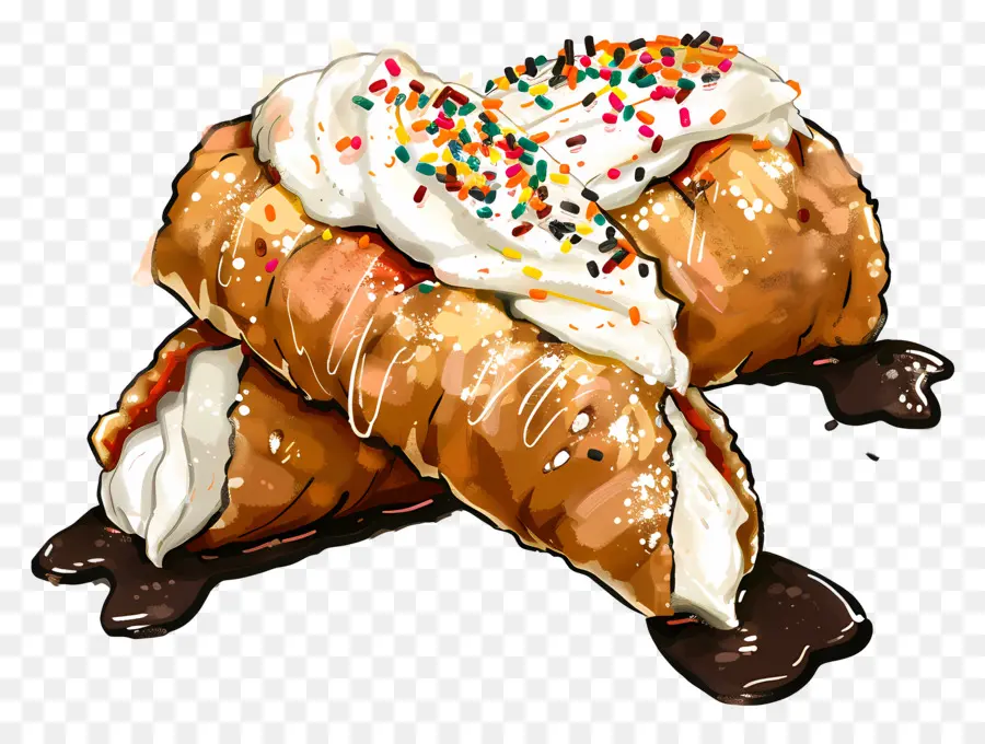 Cannoli，Doces PNG