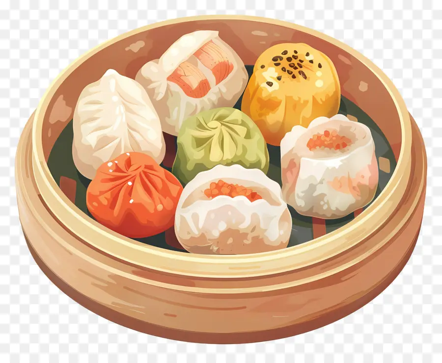 Dim Sum，Bolinhos PNG