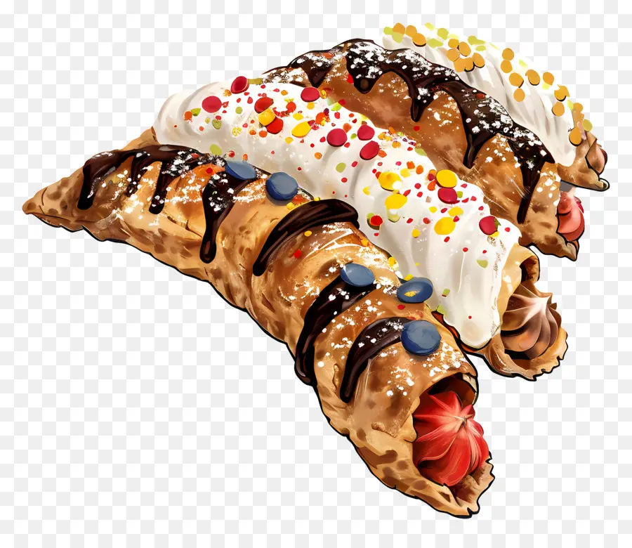 Cannoli，Pastelaria PNG