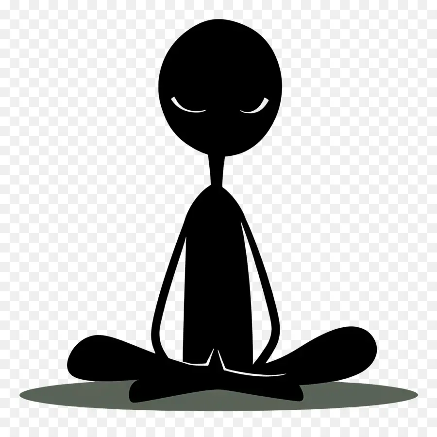 Stick Figure Meditando，Figura Meditando PNG