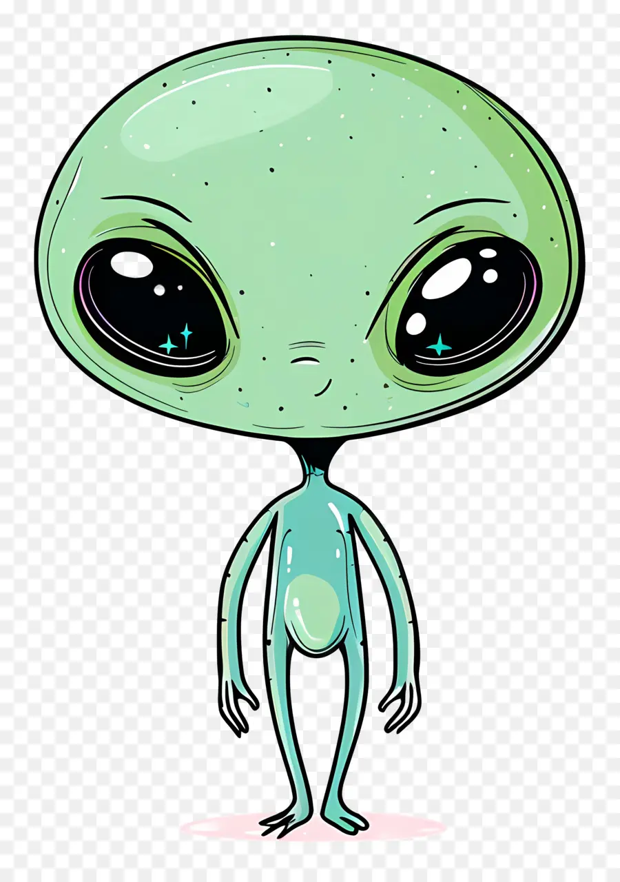 Cartoon Alienígena，Alien PNG