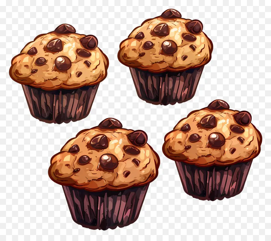 Muffins，Muffins De Chocolate PNG