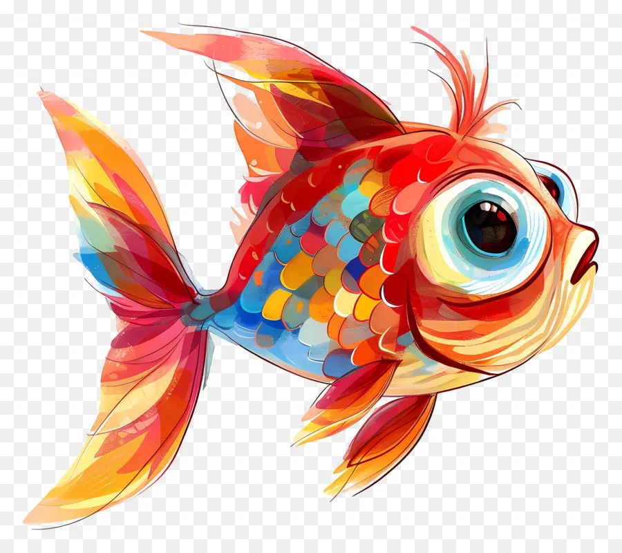 Peixe De Desenho Animado，Peixe Colorido PNG