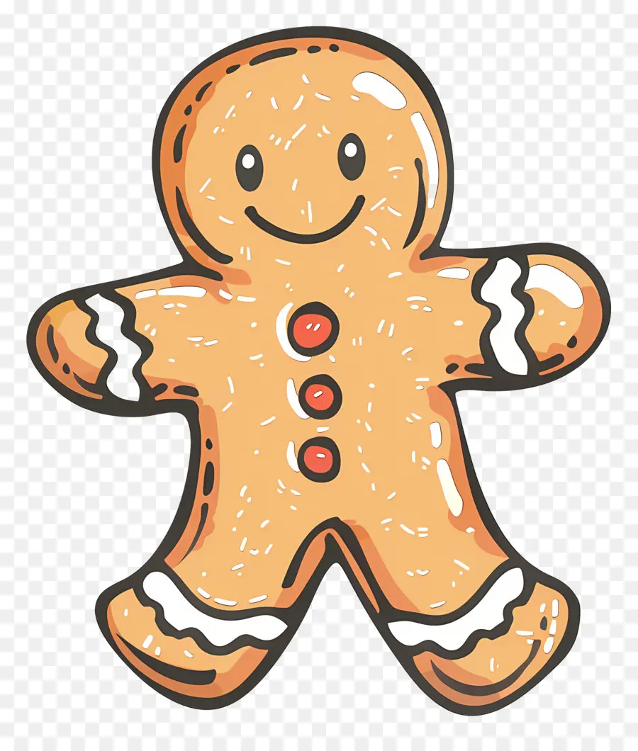 Christmas Gingerbread Cookie，Homem De Gengibre PNG