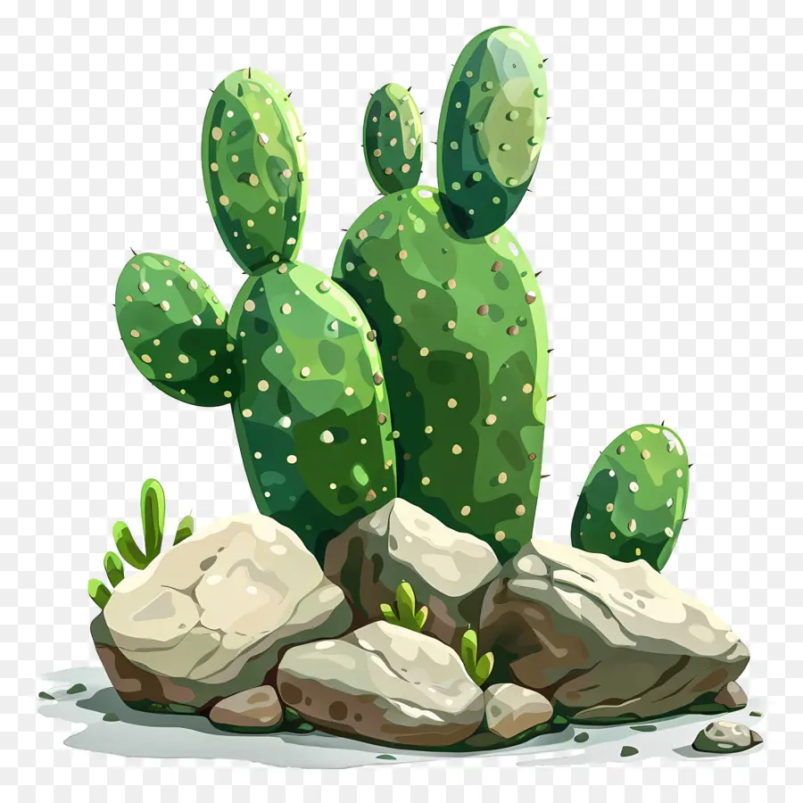 Cacto Com Rochas，Cactus PNG