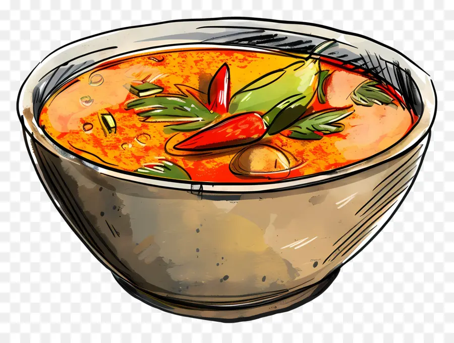 Sopa Picante，Soup Bowl PNG