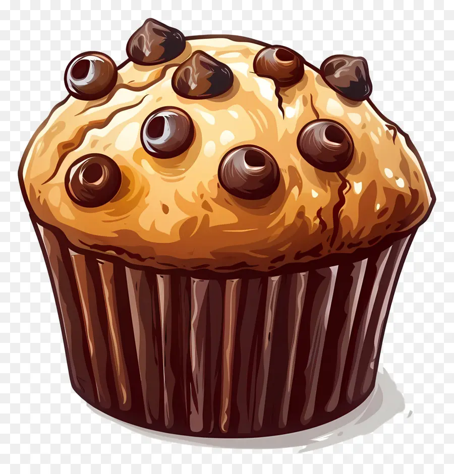 Muffins，Sobremesa De Chocolate PNG