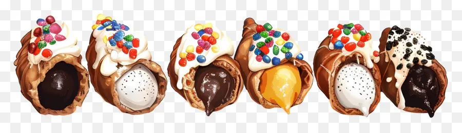 Cannoli，Casquinhas De Sorvete PNG