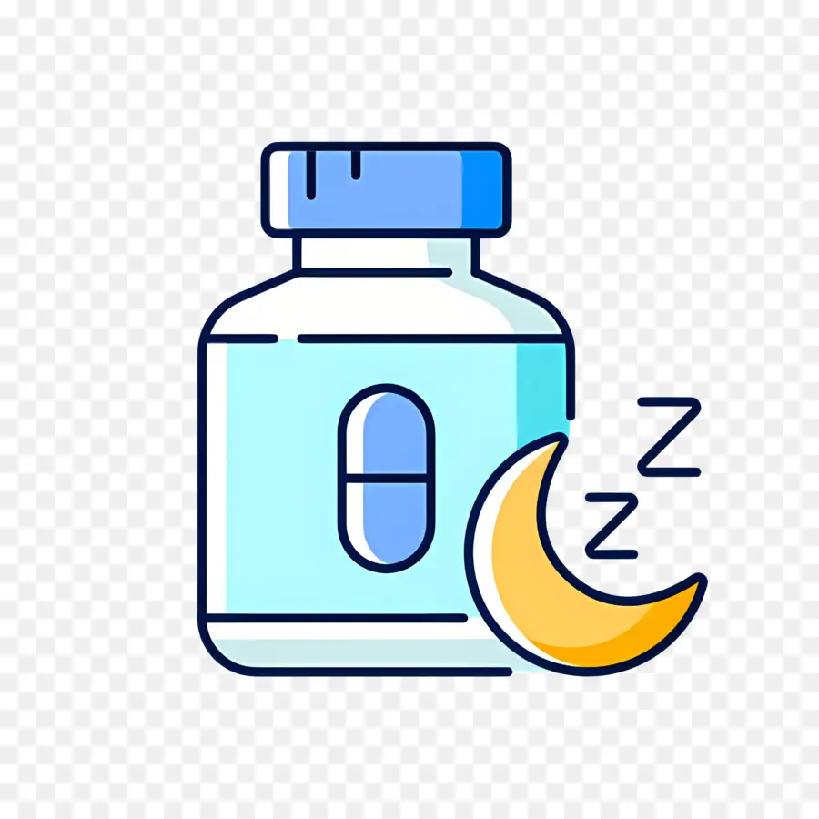 Comprimido Para Dormir，Frasco De Remédio PNG