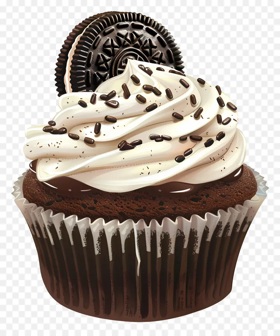 Cupcake De Oreo，Cupcake PNG