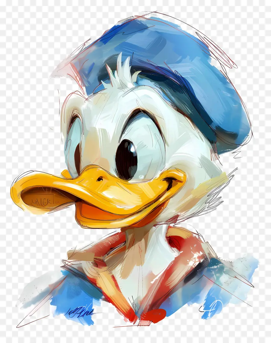 Pato Donald Cabeça，Pato PNG