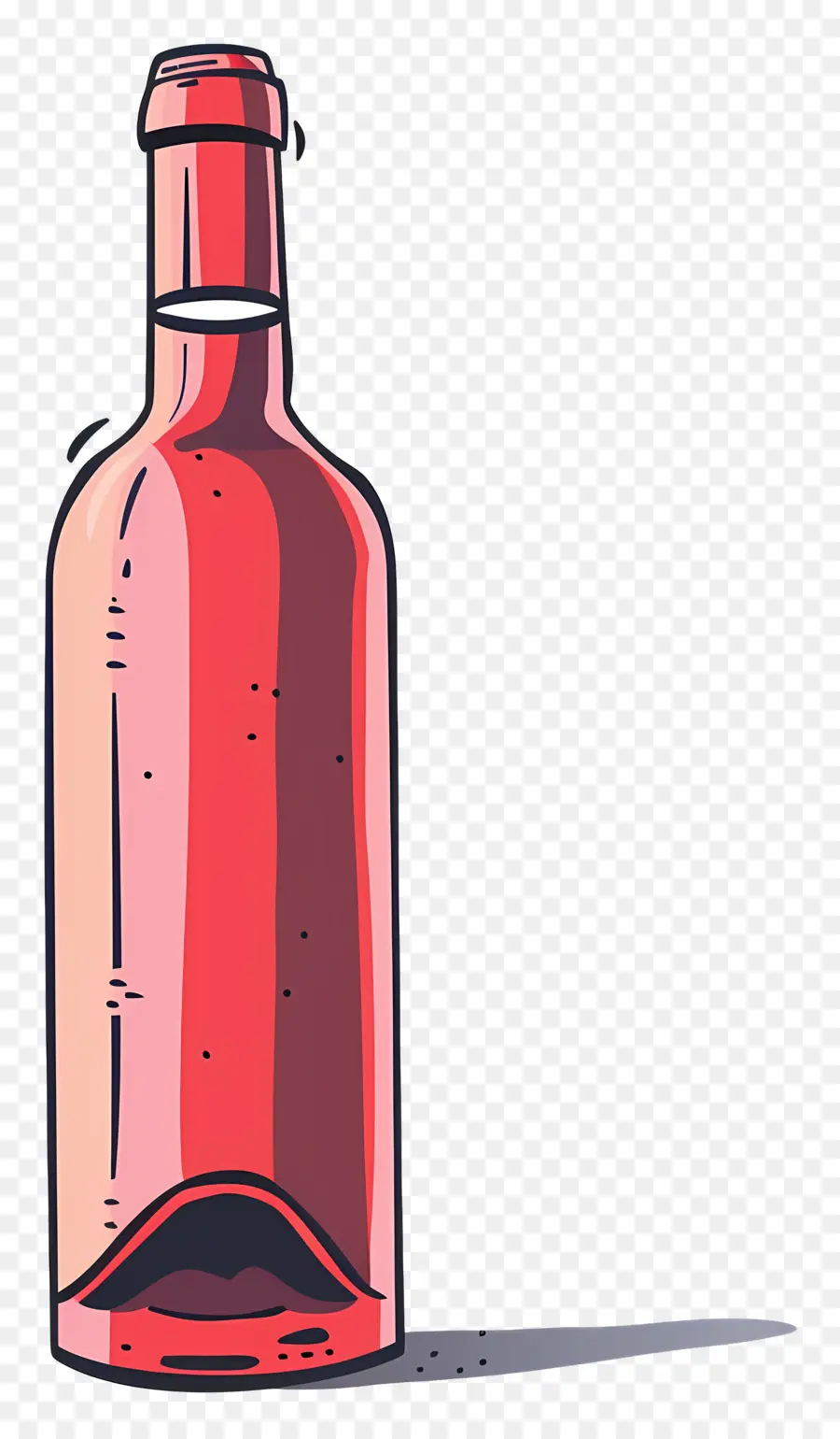 Garrafa De Vinho，Vermelho PNG