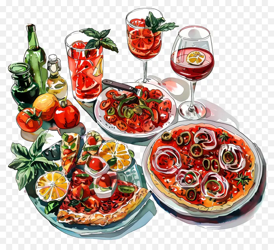 Cozinha Italiana，Comida Italiana PNG