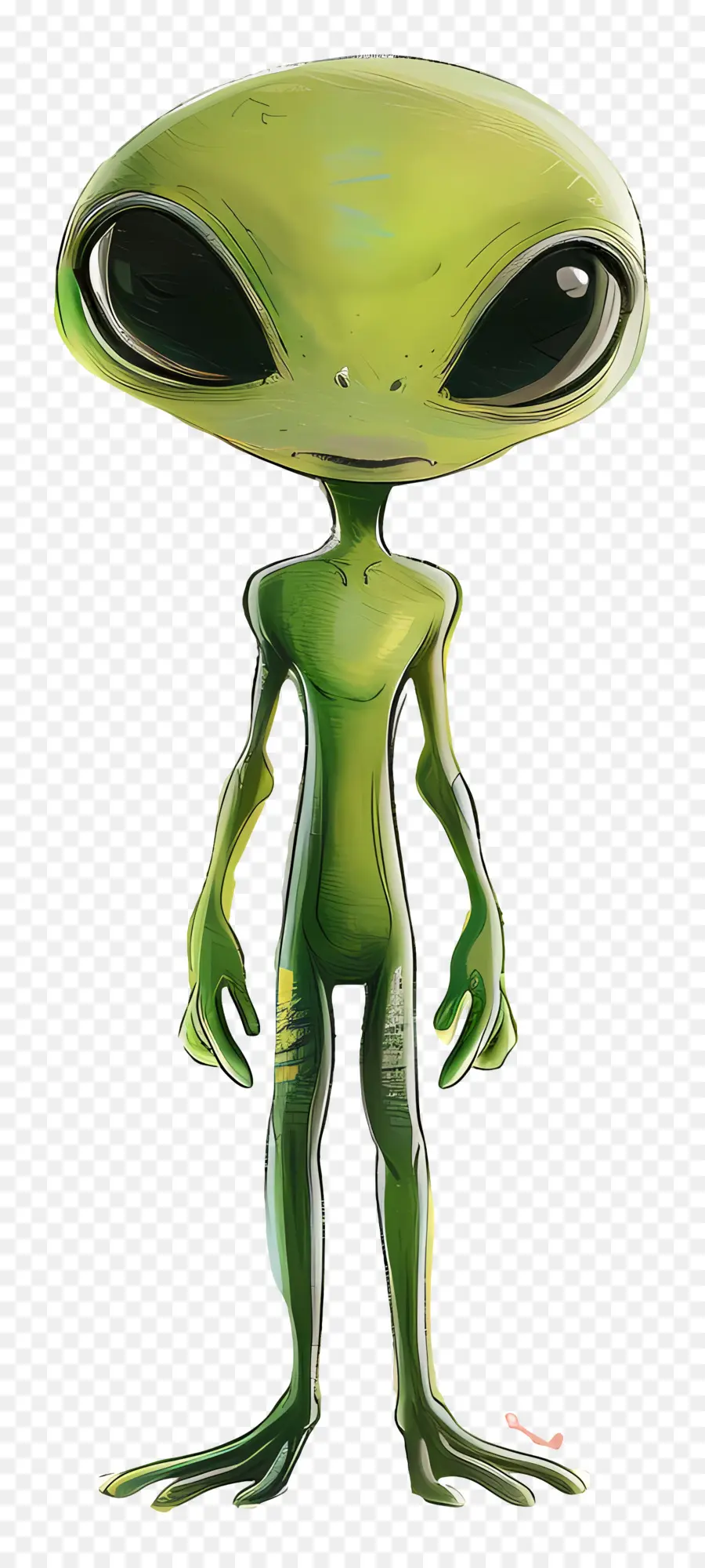 Alienígena De Desenho Animado，Alienígena Verde PNG