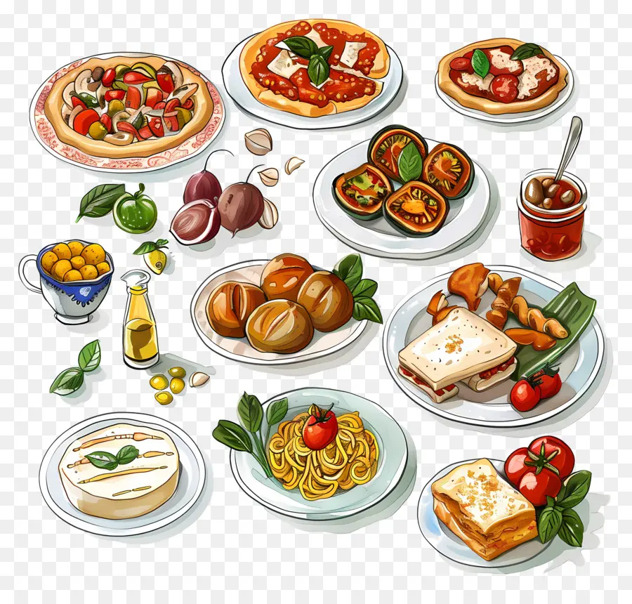 Cozinha Italiana，Comida Italiana PNG