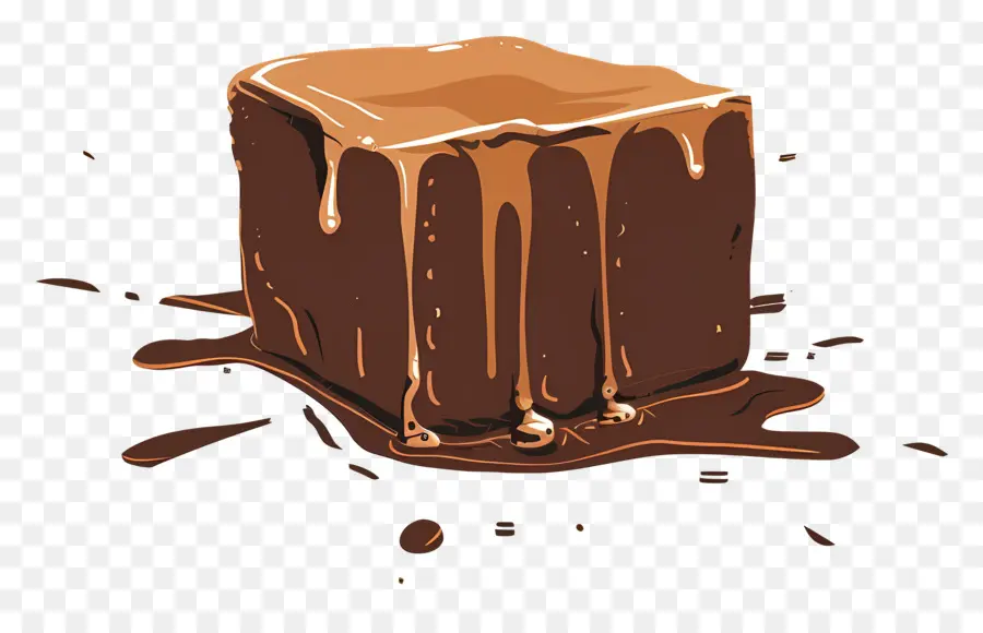 Brownie De Chocolate，Chocolate PNG