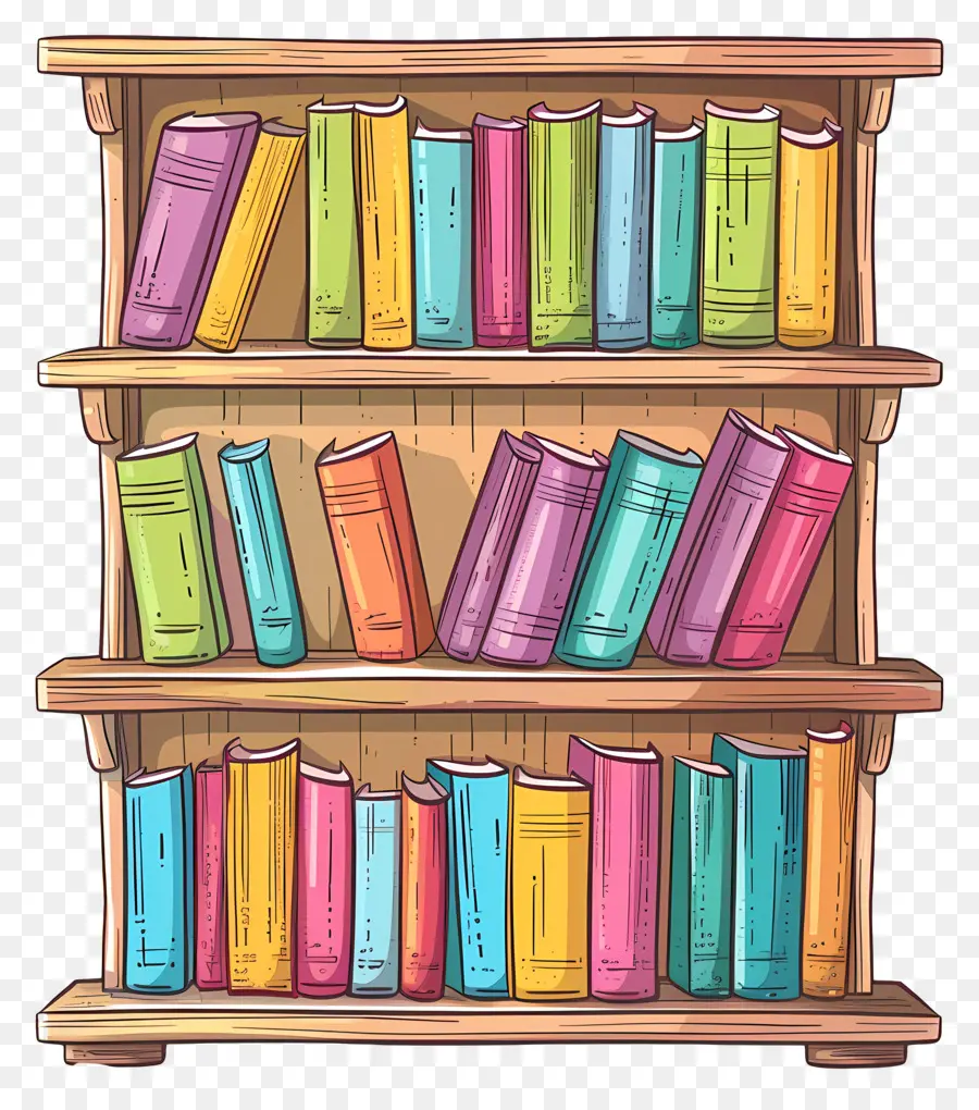 Estante De Madeira，Bookshelf PNG