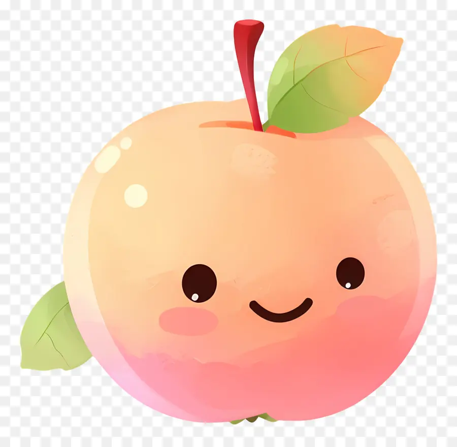 Desenho Animado Da Apple，Cartoon De Pêssego PNG