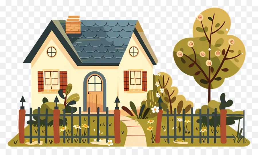 Casa Pequena E Fofa De Doodle，Lar PNG