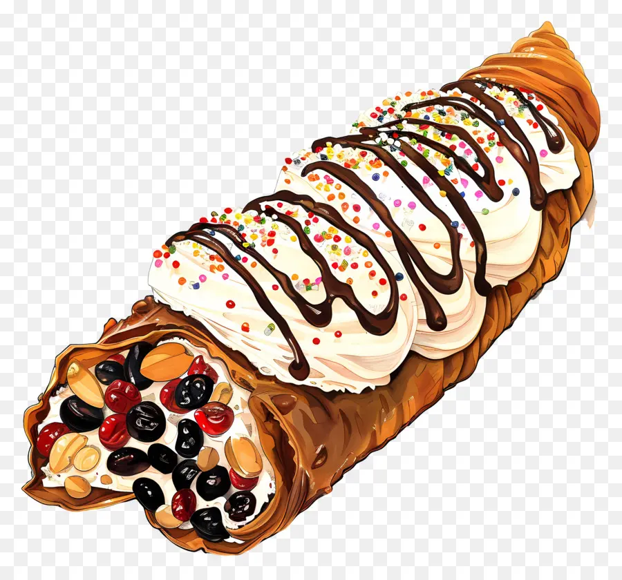 Cannoli，Pastelaria PNG