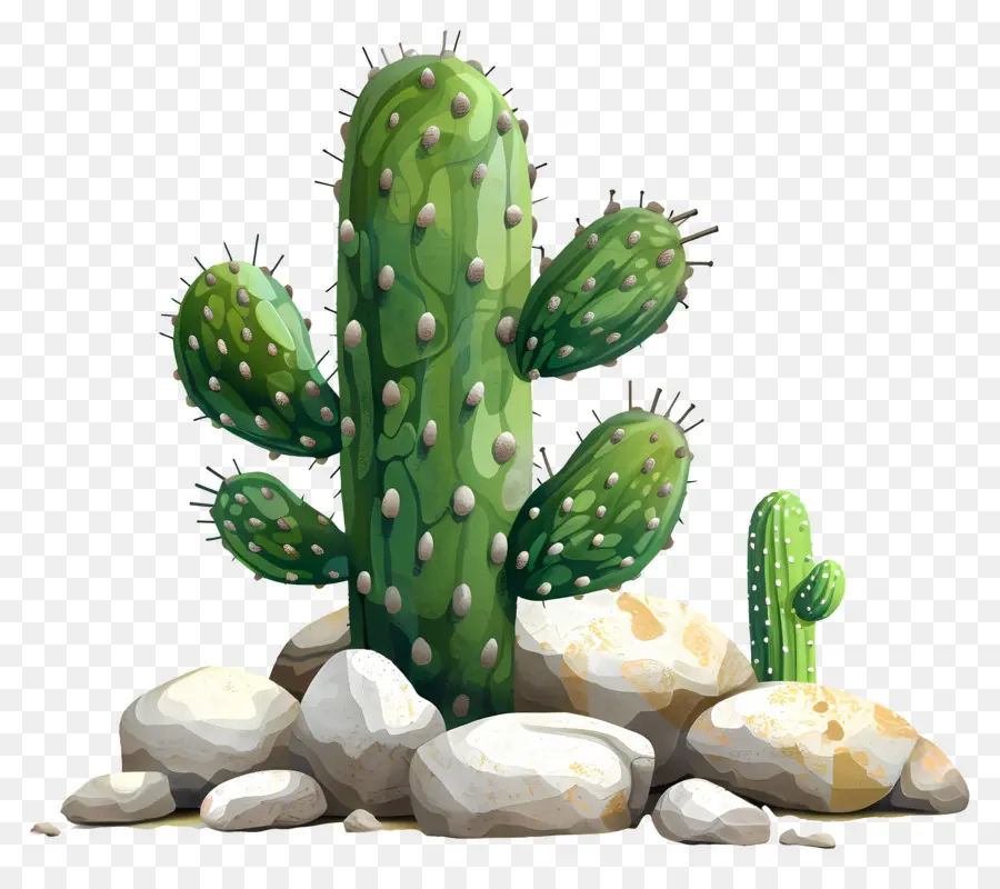 Cacto Com Rochas，Cactus PNG