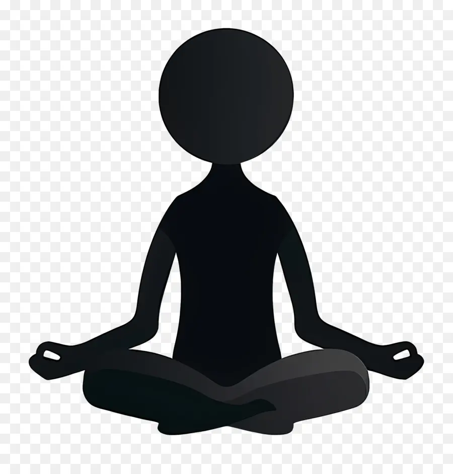 Stick Figure Meditando，Pessoa Meditando PNG