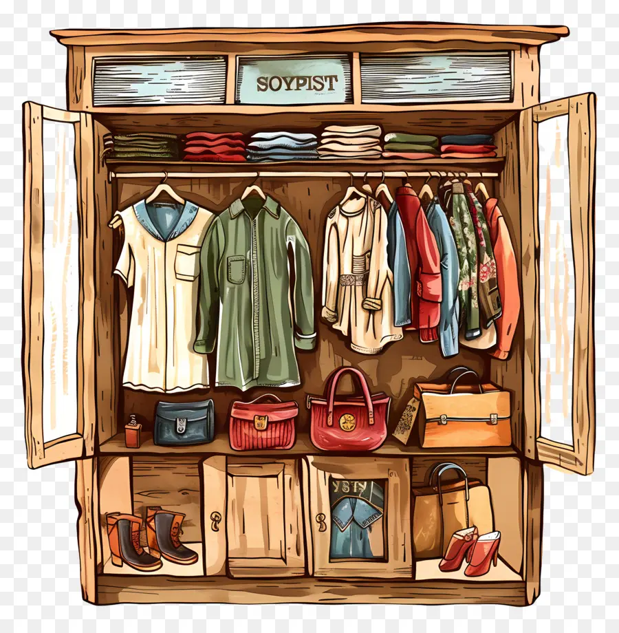 Clothing Store，Guarda Roupa PNG