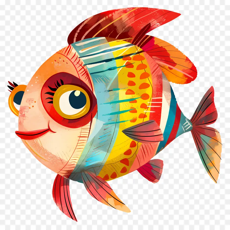 Peixe De Desenho Animado，Peixe Amarelo PNG