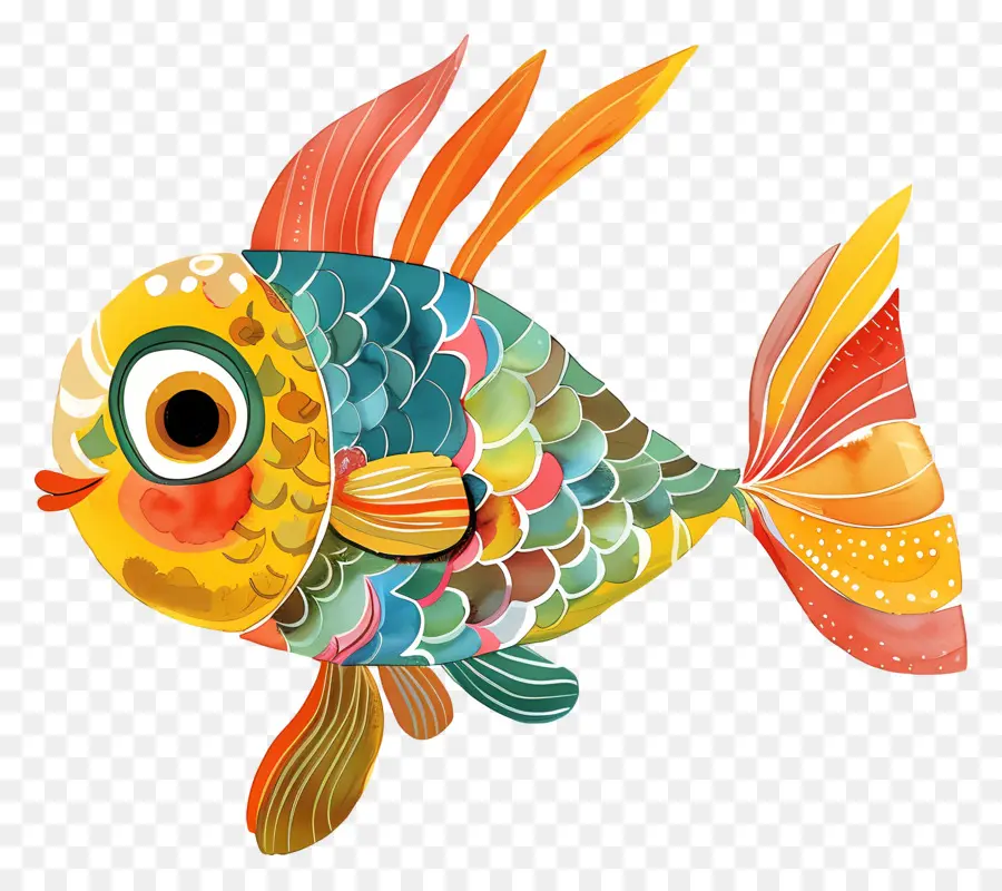 Peixe Colorido，Aquático PNG