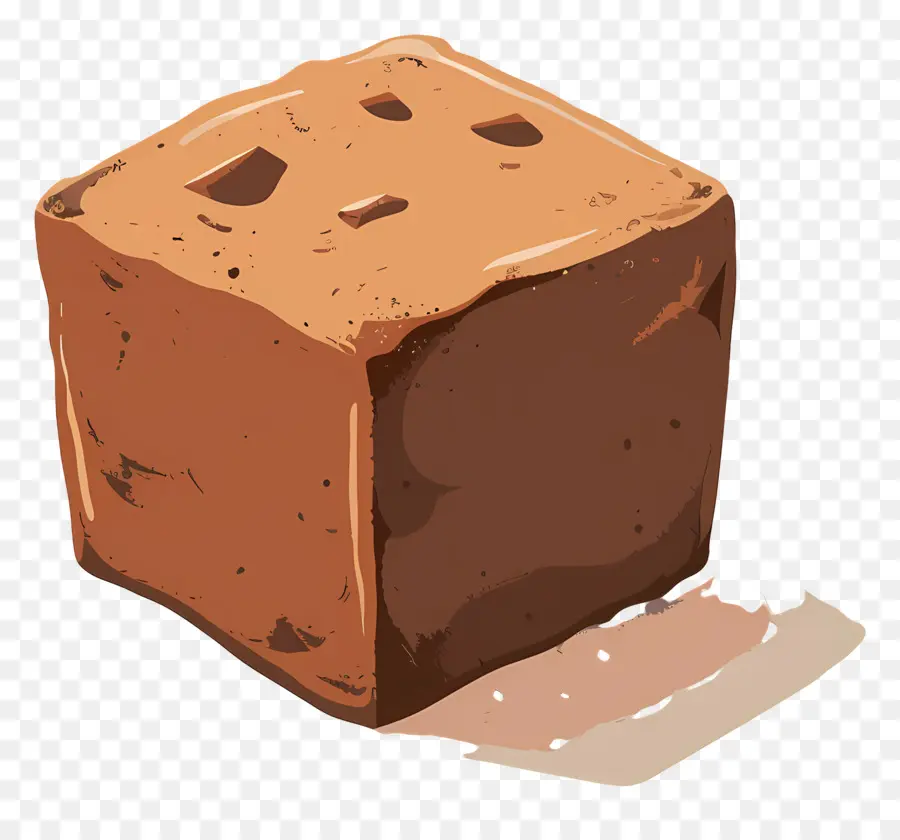 Fudge，Cubo Marrom PNG